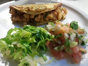 shrimp tacos from muelle by our house so good so very good